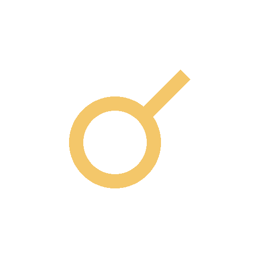 Gold conjunction glyph representing a 0-degree astrological aspect
