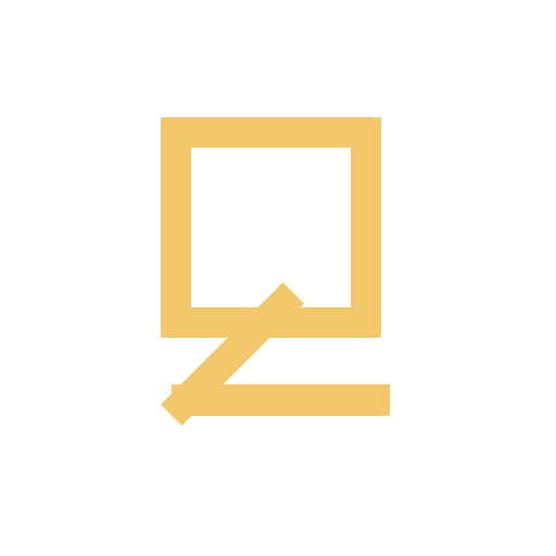 Gold sesquisquare glyph representing a 135-degree astrological aspect