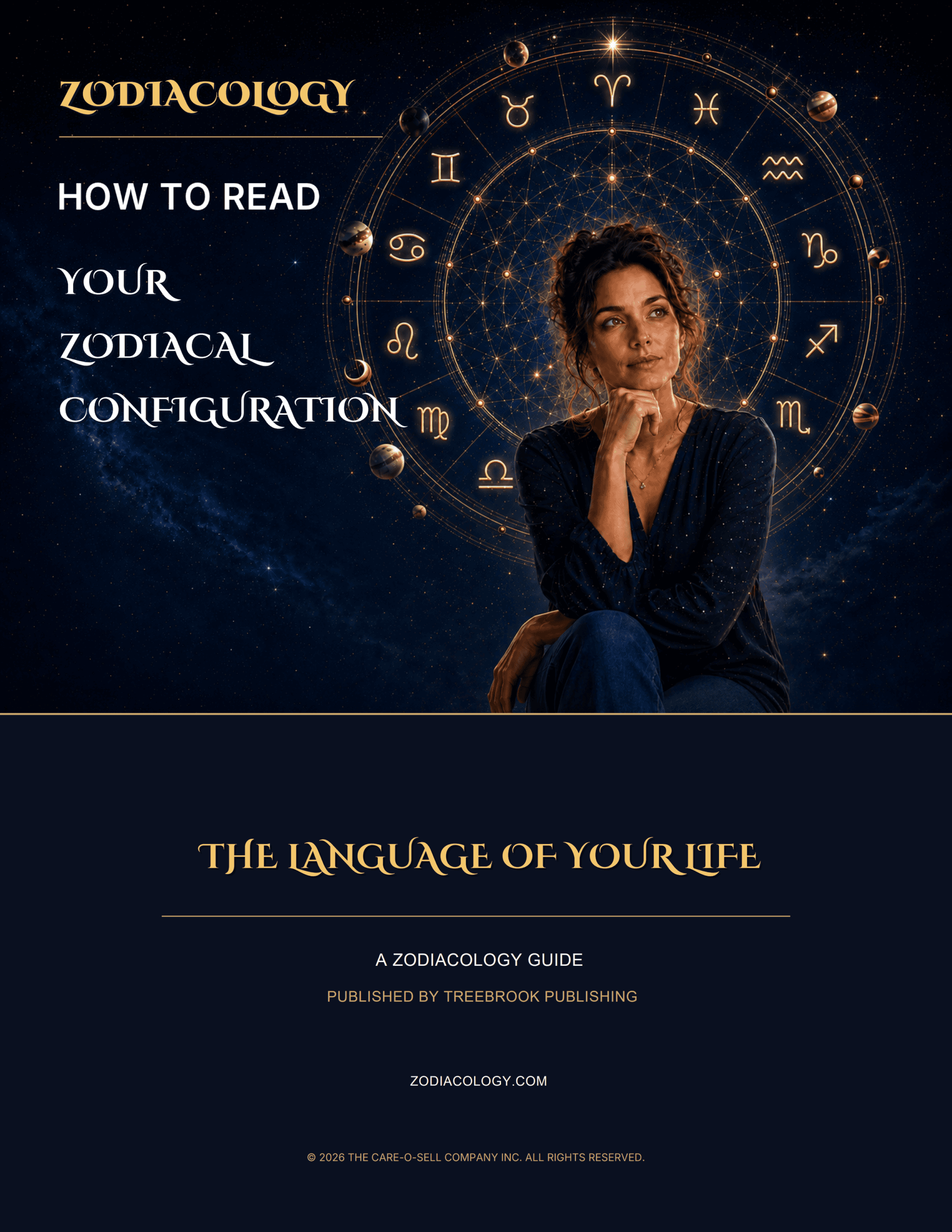 Cover of the Zodiacology free guide, How to Read Your Zodiacal Configuration